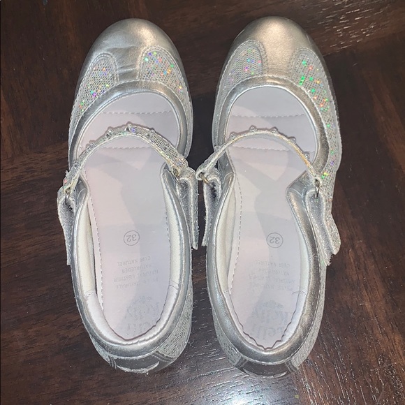 Lelli Kelly Kids | Shoes | Lelli Kelly Size Girls Silver Sparkly Heel |  Poshmark